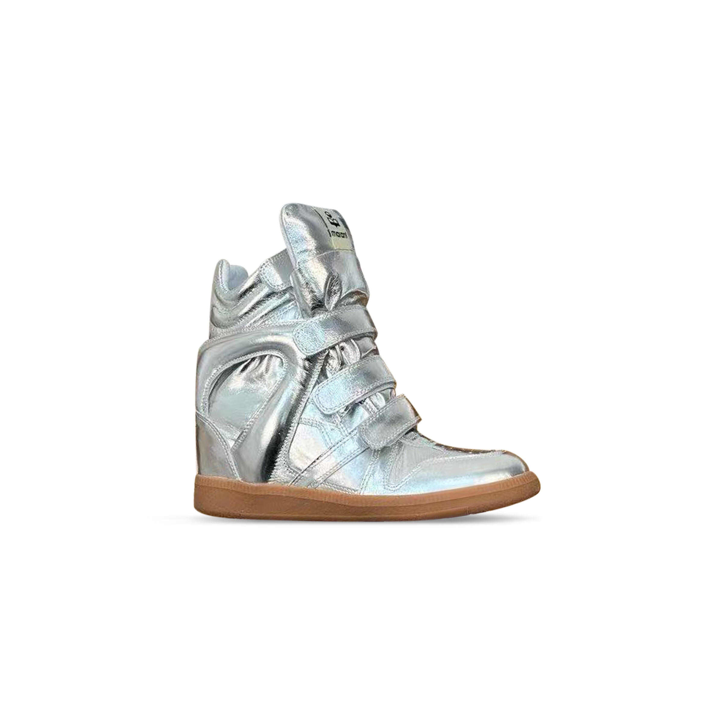 ISABEL MARANT BEKETT SNEAKERS BEKETT LEATHER WEDGE SNEAKERS